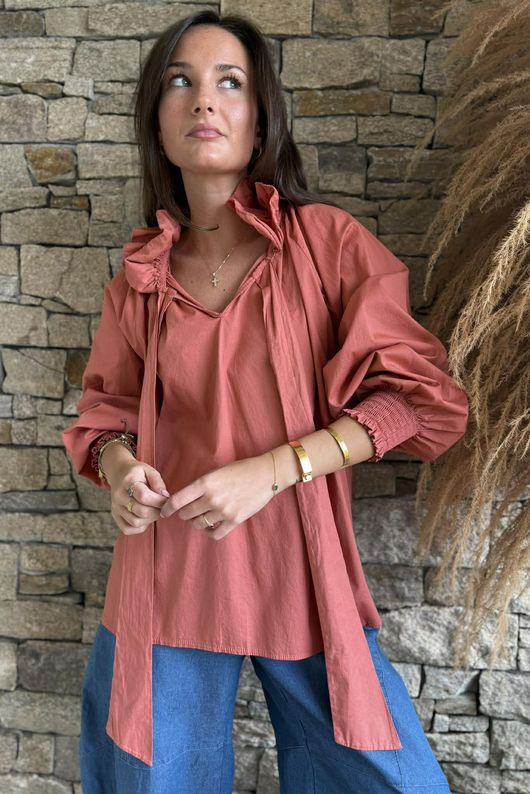 Paloma Poet Blouse Indian Red -