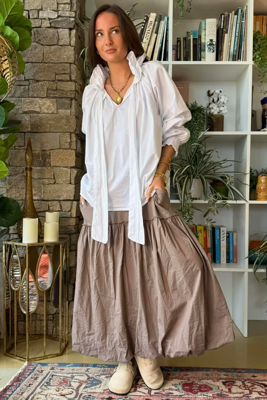 Paloma Poet Blouse White