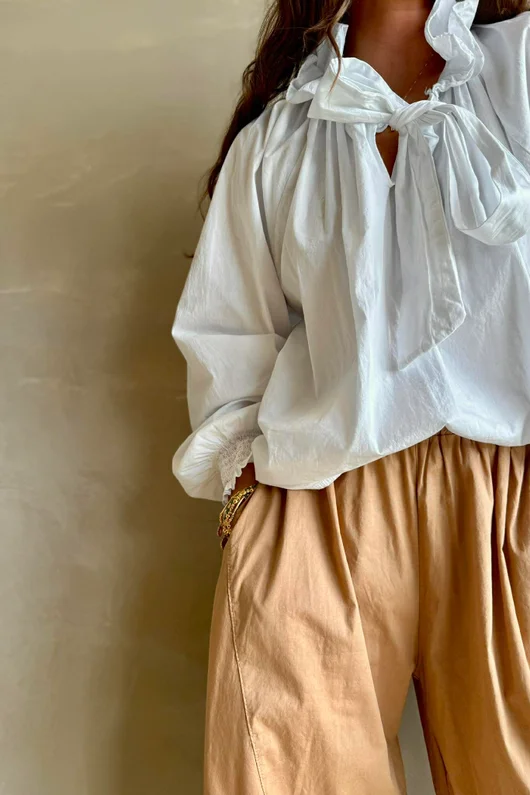 Paloma Poet Blouse White - 