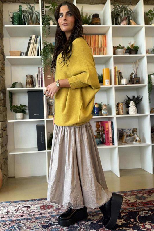 Paloma Pouf Layering Dress Stone