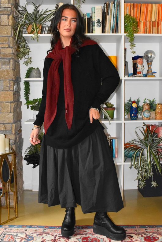 Paloma Tela Bubble Dress Black
