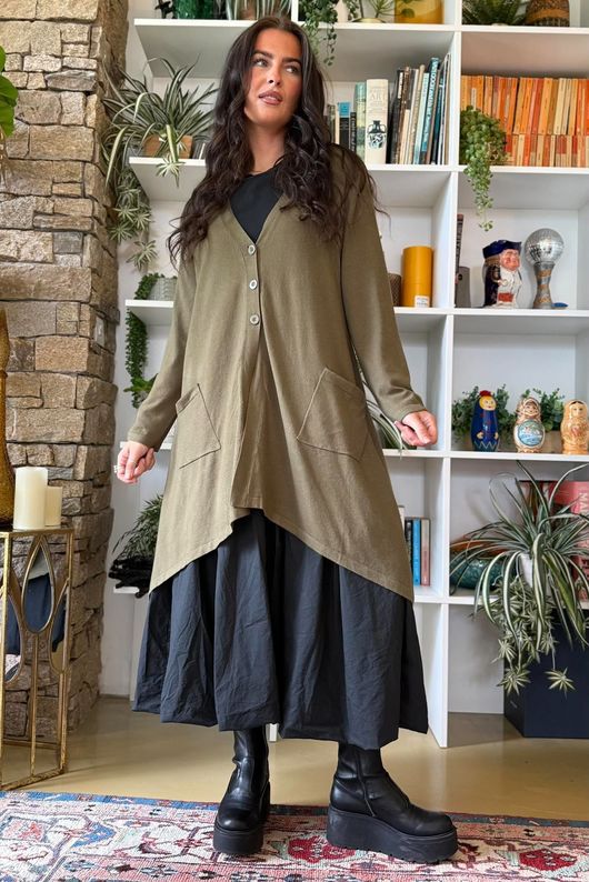 Paloma Tela Bubble Dress Black