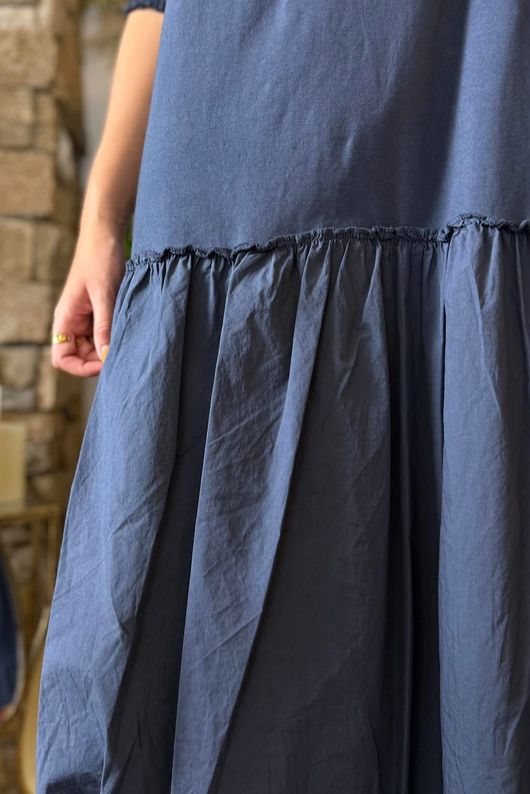 Paloma Tela Bubble Dress Navy