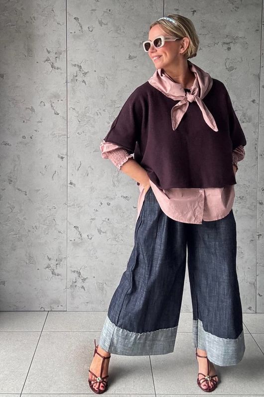 Paloma Tela Neckerchief Blouse Antique Rose
