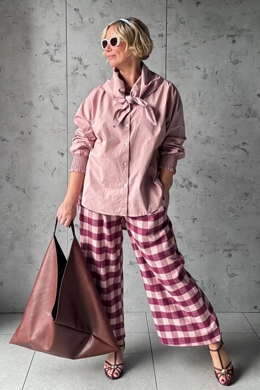 Paloma Tela Neckerchief Blouse Antique Rose