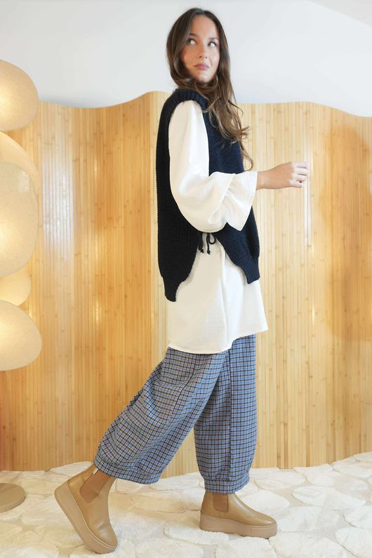 Percy 2 Piece Tank And Shirt Navy /2