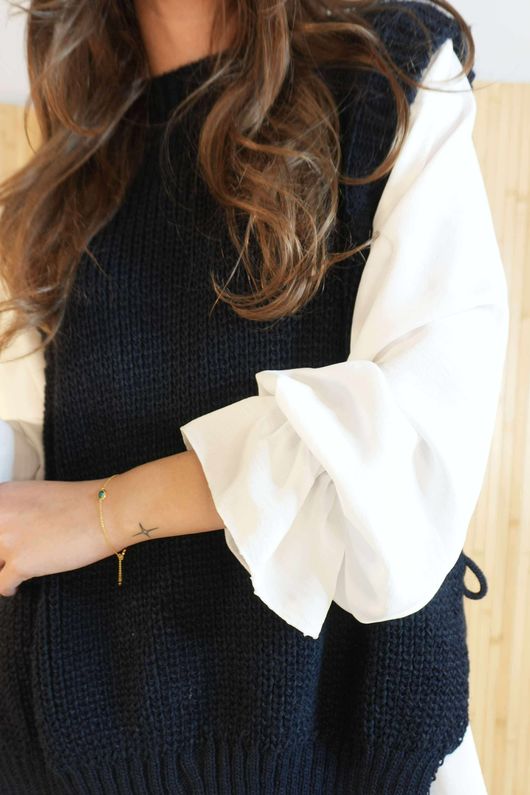 Percy 2 Piece Tank And Shirt Navy /2