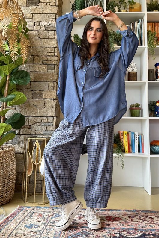 Perfect Chambray Denim Shirt Dark