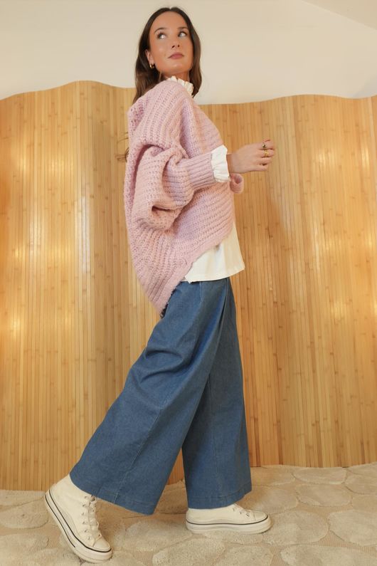 Polly Tie Front Cardigan Candy /19=