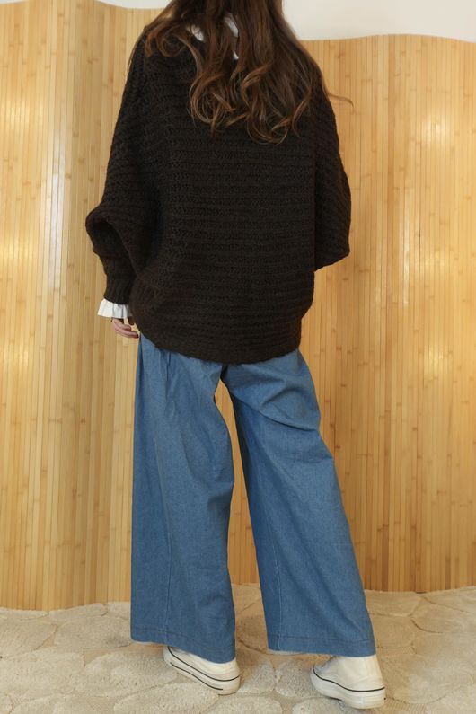 Polly Tie Front Cardigan Umber /4=