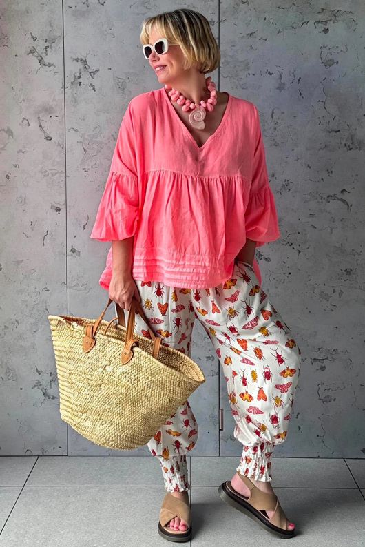 Ren Bugs & Butterflies X Rose Mae Shirring Cuff Pant