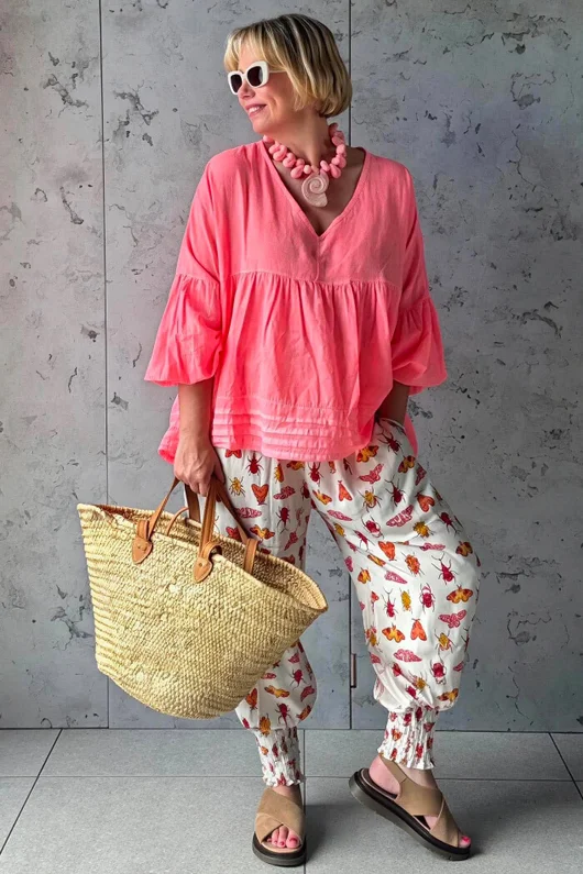 Ren Bugs & Butterflies X Rose Mae Shirring Cuff Pant