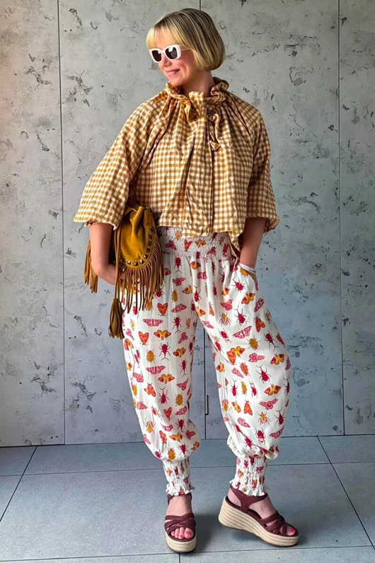 Ren Bugs & Butterflies X Rose Mae Shirring Cuff Pant