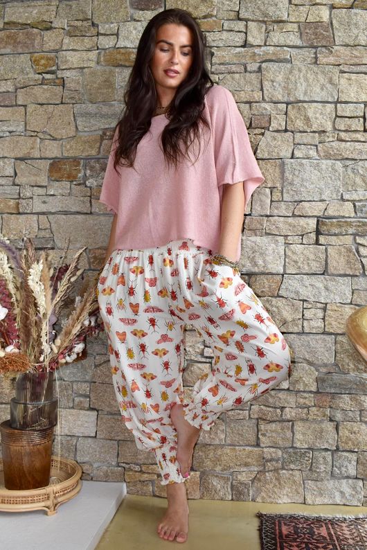 Ren Bugs & Butterflies X Rose Mae Shirring Cuff Pant