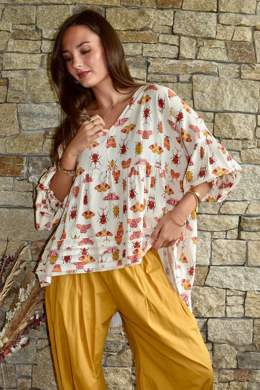 Ren Bugs & Butterflies X Rose Mae Smock Top