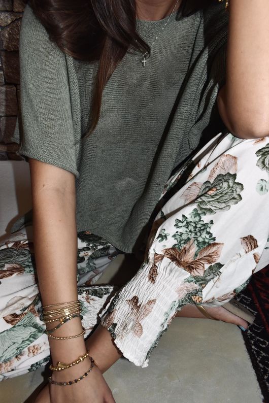 Ren Cabbage Rose Bloomer Pant Moss