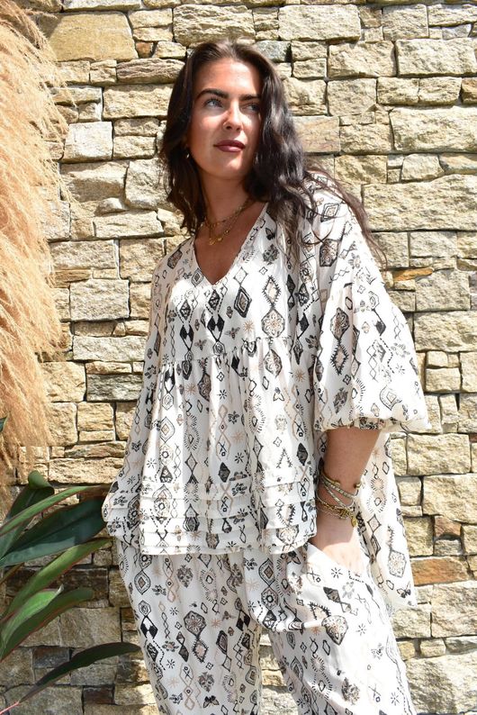 Ren Riad Smock Top