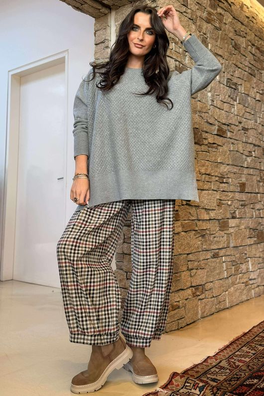 Renee Sparkle Knit Grey