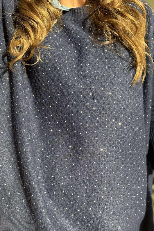 Renee Sparkle Knit Navy /12=