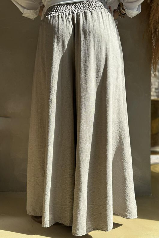 Riviera Palazzo Pant Mocha