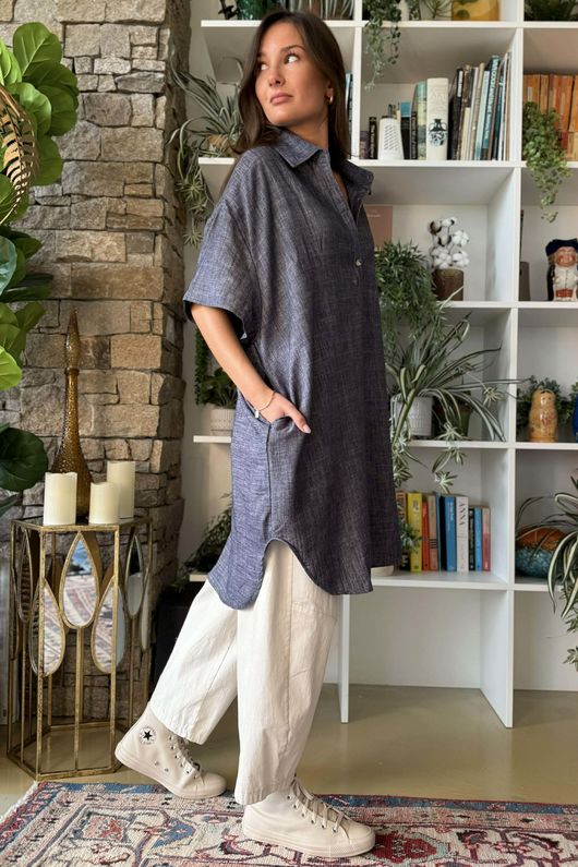 Runa Tunic Dress Denim 
