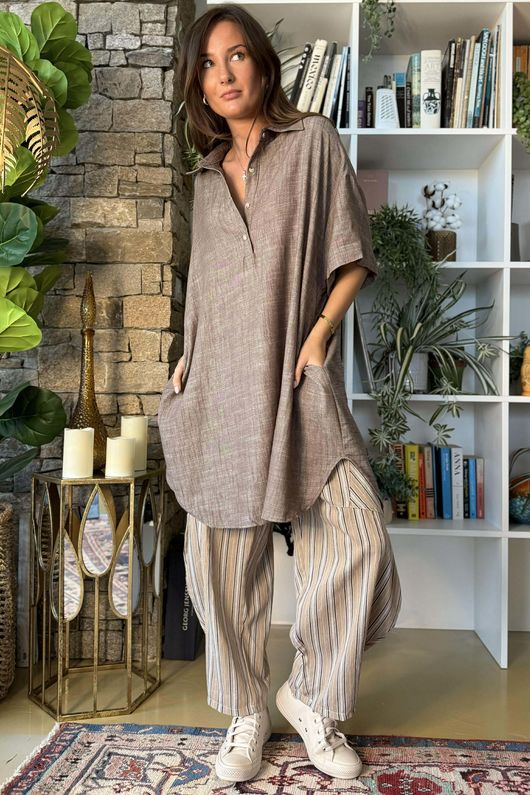 Runa Tunic Dress Earth