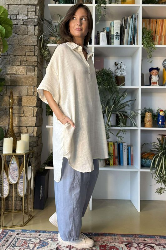 Runa Tunic Dress Vanilla