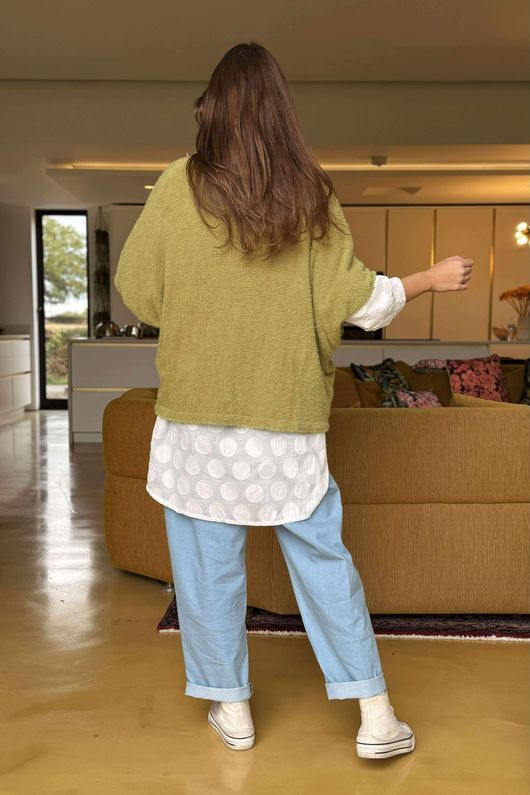 Rupert Relaxed Knit Top Olive