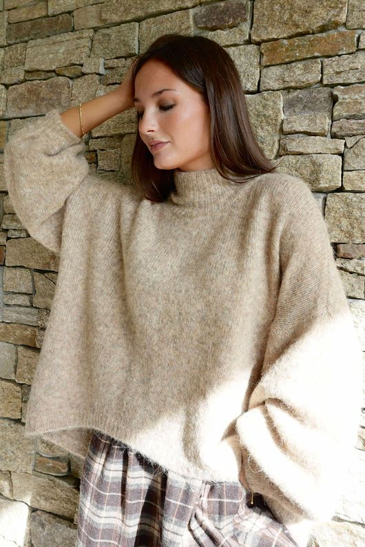 Sadaka Batwing Knit Camel Marl /6 *pre order due approx 3 days