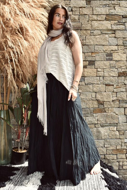 Samba Cotton Skirt Black