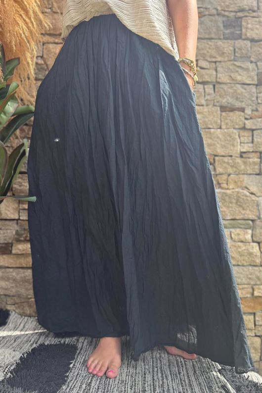 Samba Cotton Skirt Black