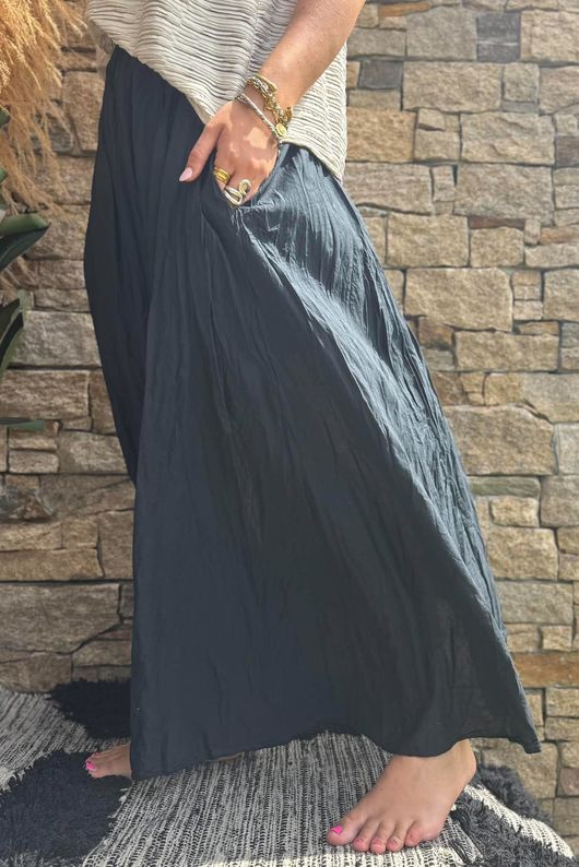 Samba Cotton Skirt Black