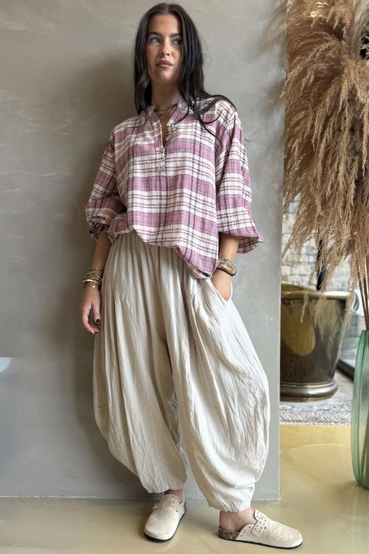 Santa Fe Check Hugh Shirt Candy