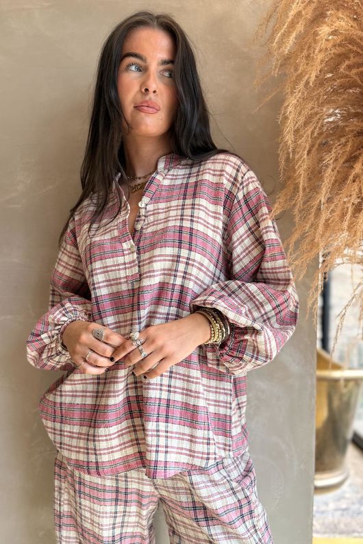 Santa Fe Check Hugh Shirt Candy