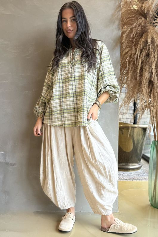 Santa Fe Check Hugh Shirt Olive