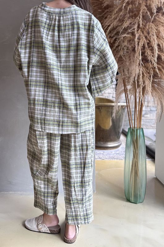 Santa Fe Check Hugh Shirt Olive