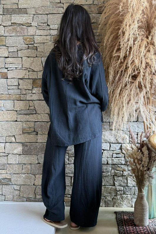 Santos Cushion Cotton Heathcliff Top Black