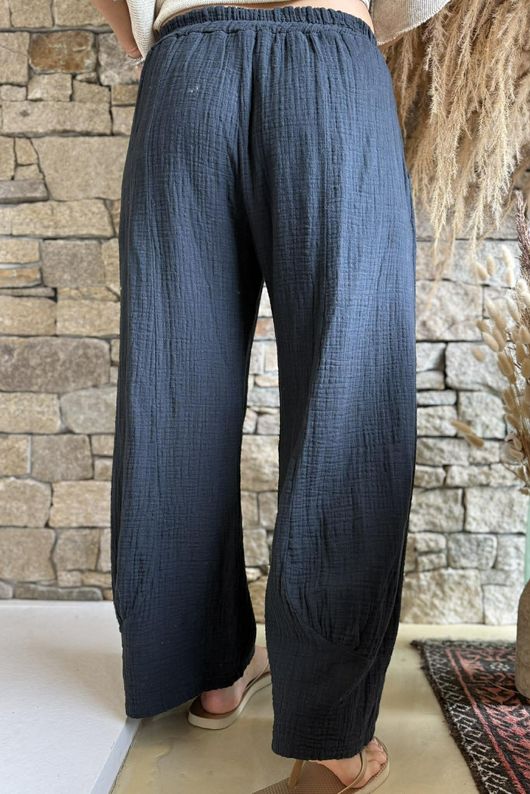 Santos Cushion Cotton Quirky Pant Black