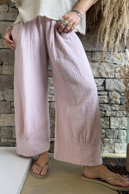 Santos Cushion Cotton Quirky Pant Rose