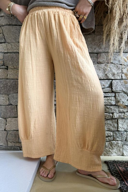 Santos Cushion Cotton Quirky Pant Tuscan Sun