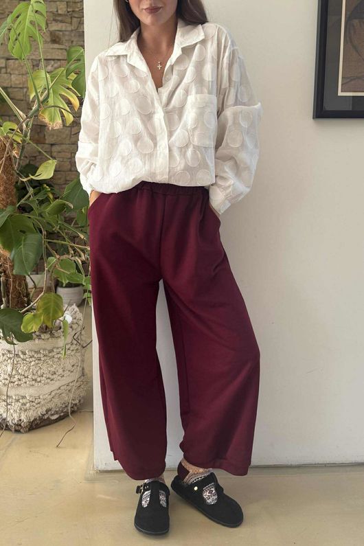 Scamp Demi Bloom Pant Burgundy -/13=