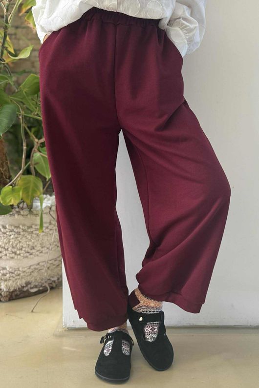 Scamp Demi Bloom Pant Burgundy