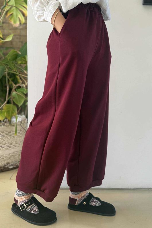 Scamp Demi Bloom Pant Burgundy