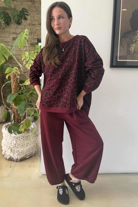 Scamp Demi Bloom Pant Burgundy