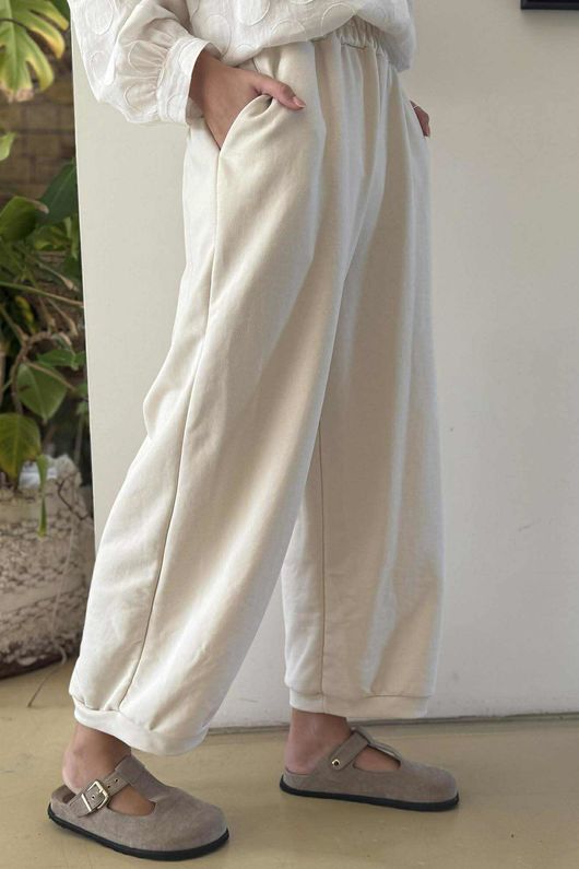 Scamp Demi Bloom Pant Ecru