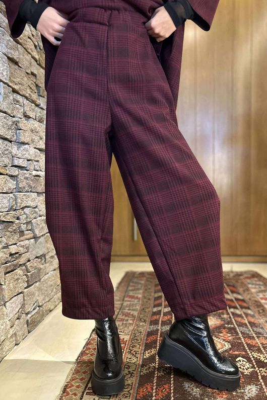 Highgrove Scuba Barrel Pant Burgundy /30=