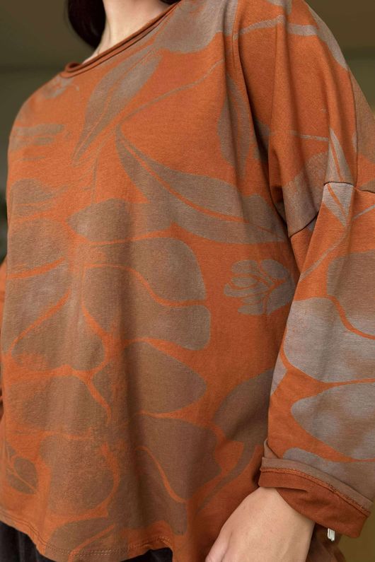 Shadow Bloom Sweatshirt Rust