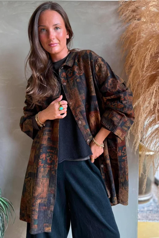 Shangri-La Longline Pocketed Shirt Jacket 1 