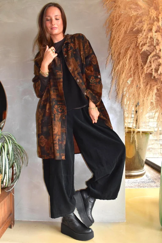 Shangri-La Longline Pocketed Shirt Jacket 1 