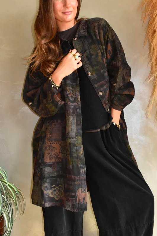 Shangri-La Longline Pocketed Shirt Jacket 2 